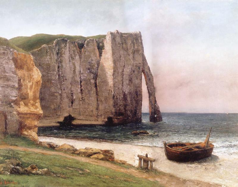 Gustave Courbet Cliff at Etretat oil painting image